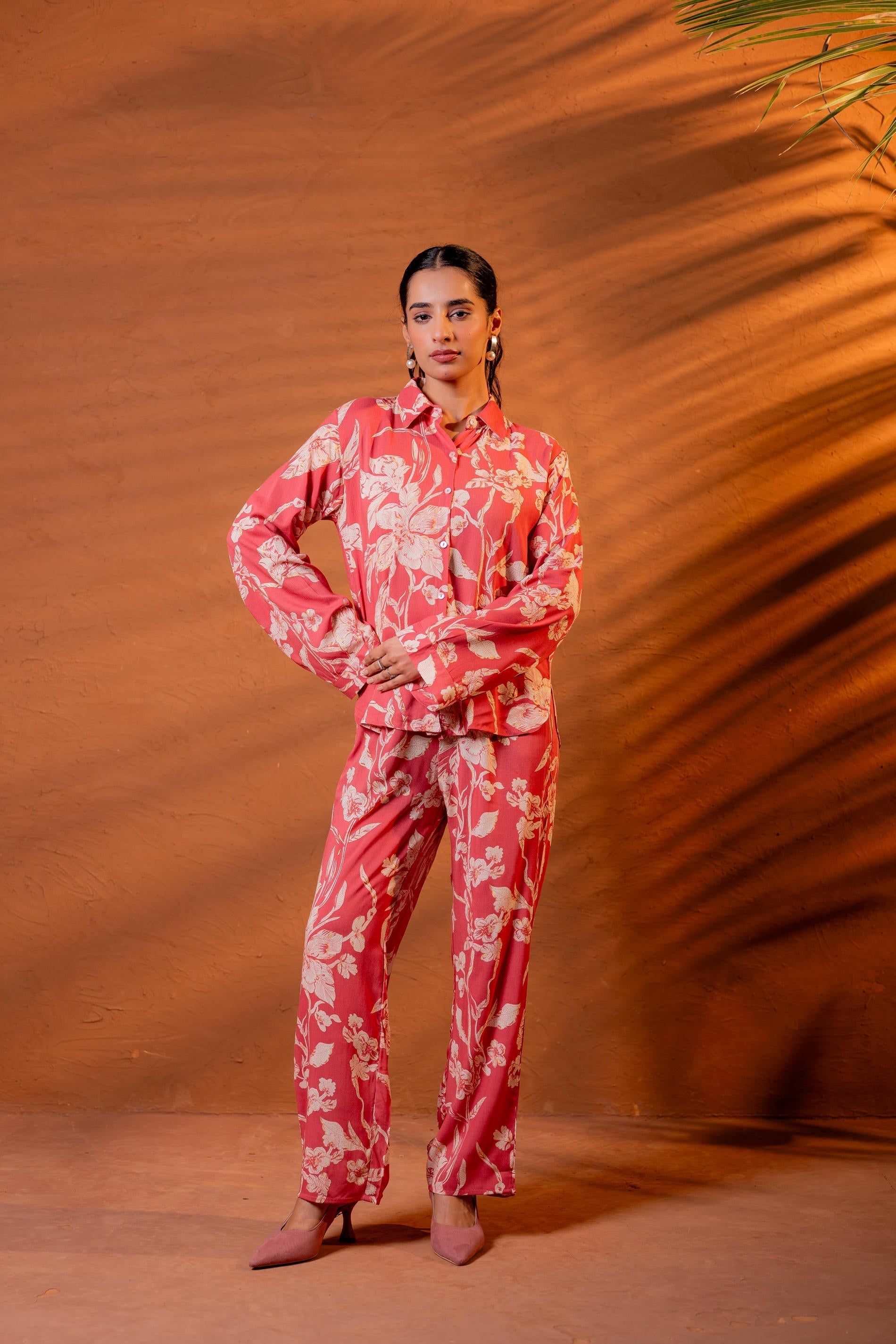 Juniper Women Relaxed Fit Floral Printed Co-Ord Set