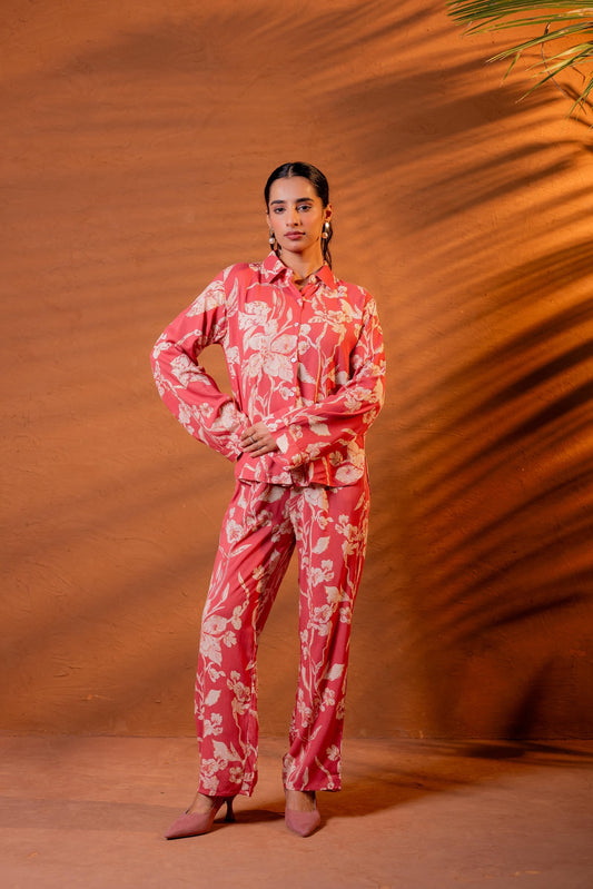 Juniper Women Relaxed Fit Floral Printed Co-Ord Set