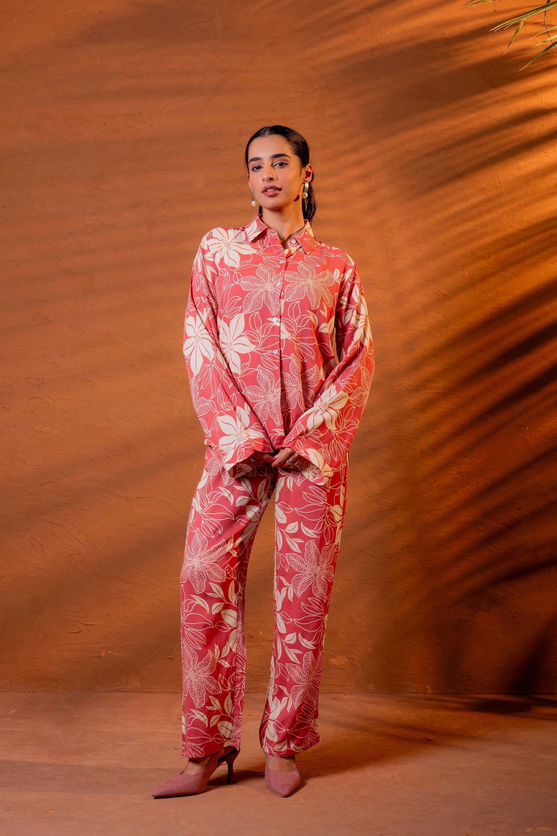 Juniper Women Relaxed Fit Floral Printed Co-Ord Set