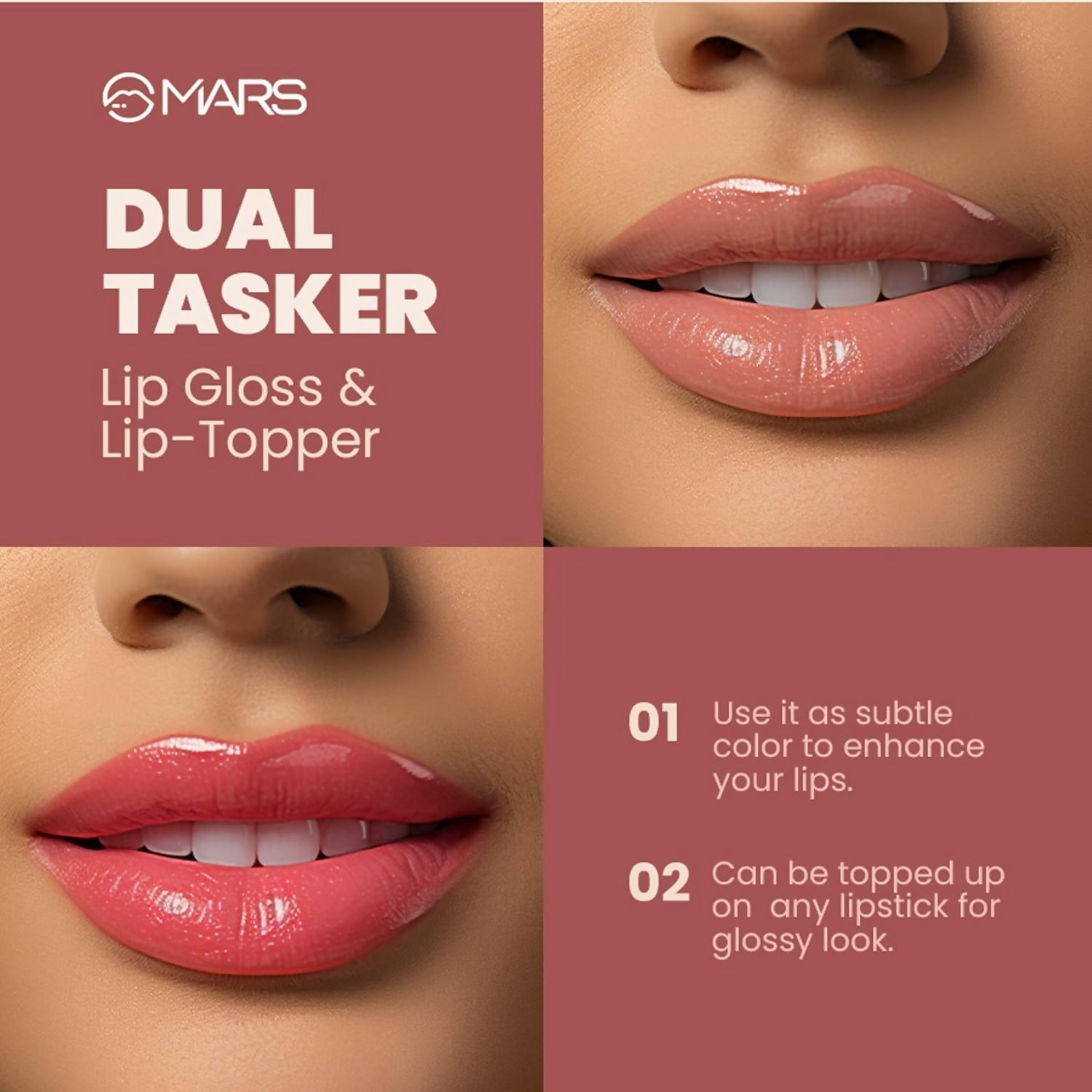 MARS Cosmetics Clear Quartz Tinted Lip Gloss 