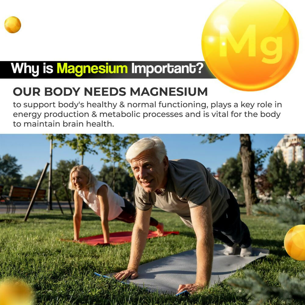 Health Veda Organics Magnesium Citrate+Glycinate Tablets 