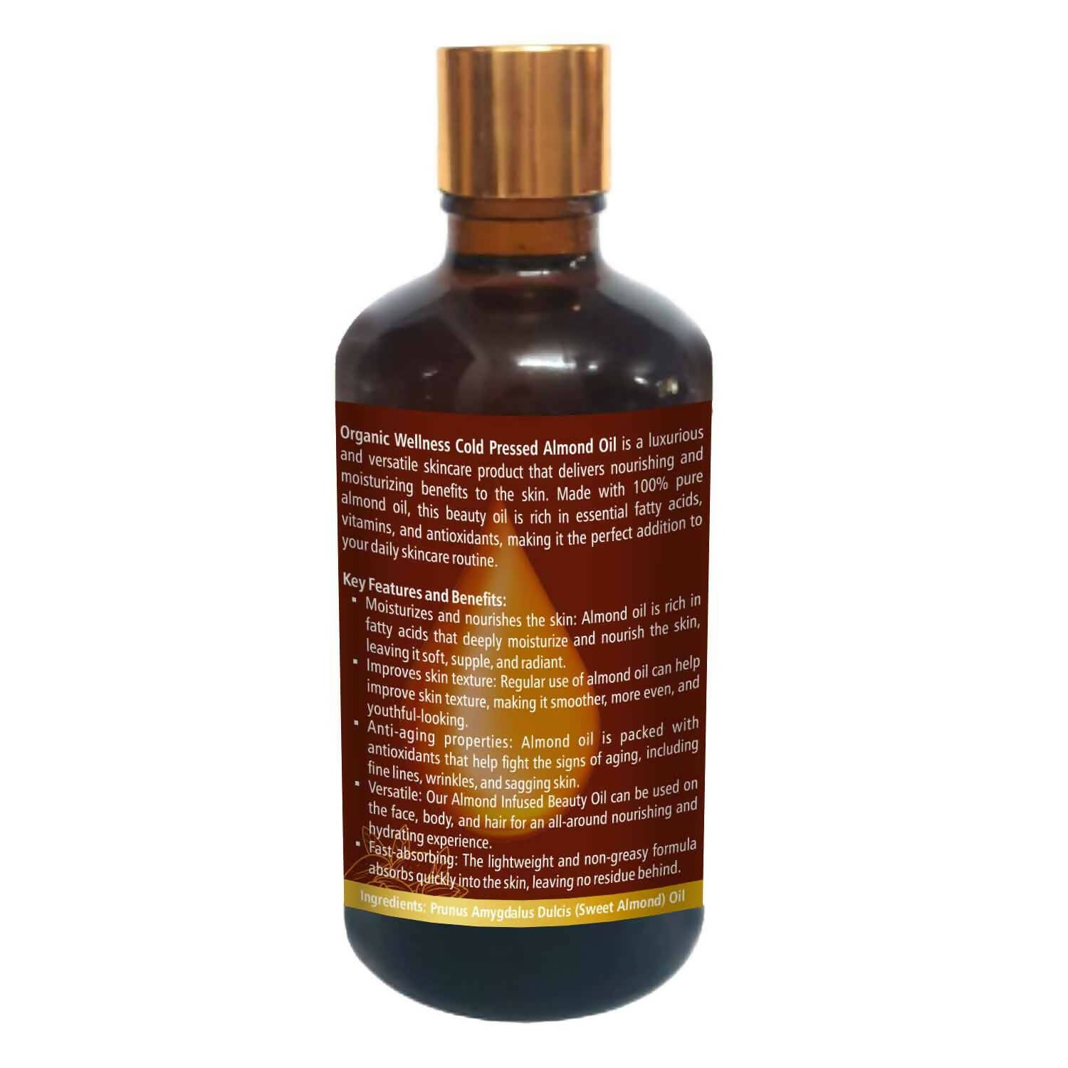 Organic Wellness Almond Cold Pressed Oil 