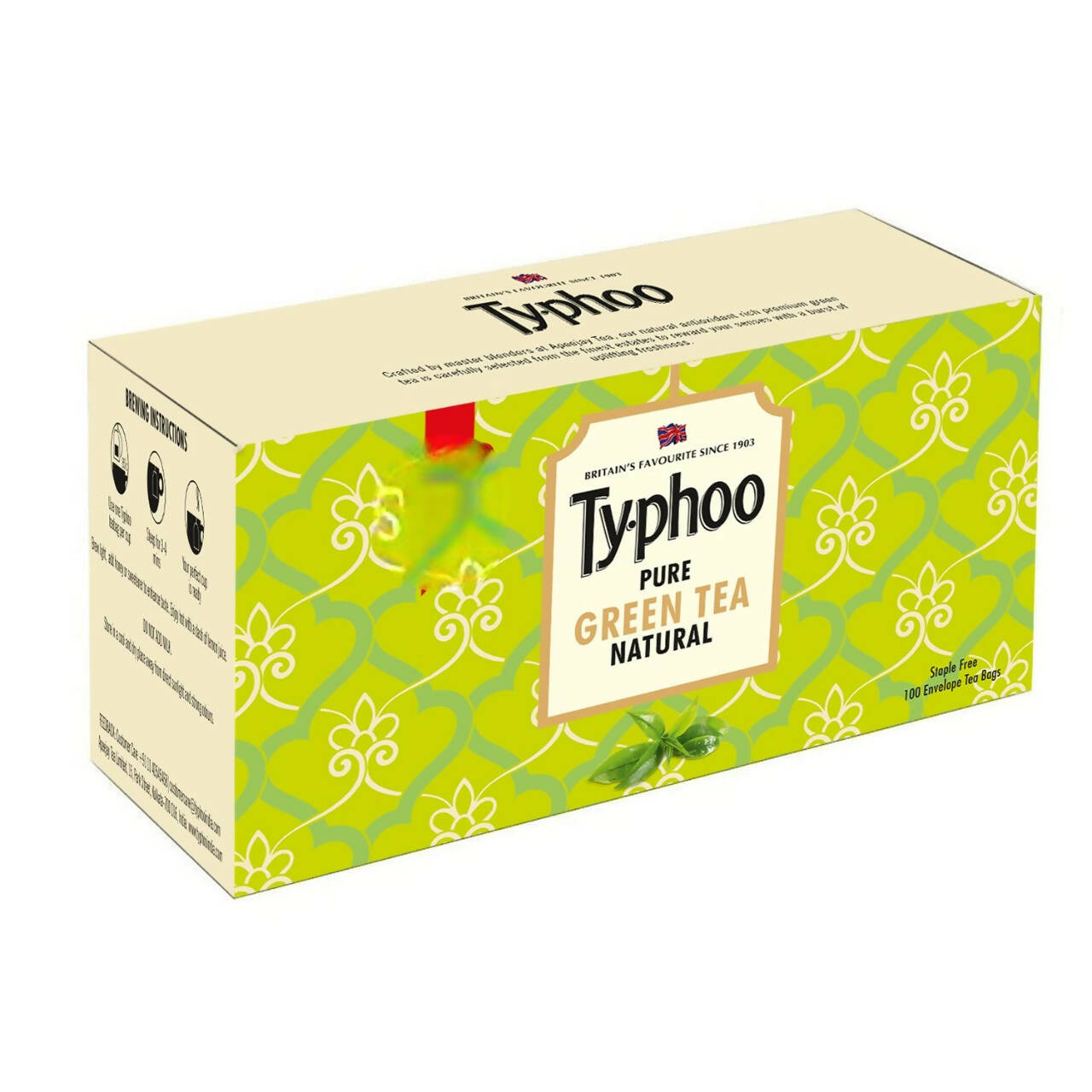 Typhoo Pure Natural Green Tea Bags  Grab2Buy Typhoo Grab2Buy