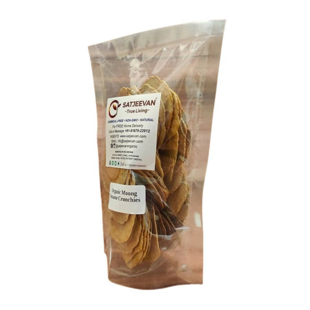 Satjeevan Organic Moong Sesame Crunchies  Grab2Buy Satjeevan Grab2Buy