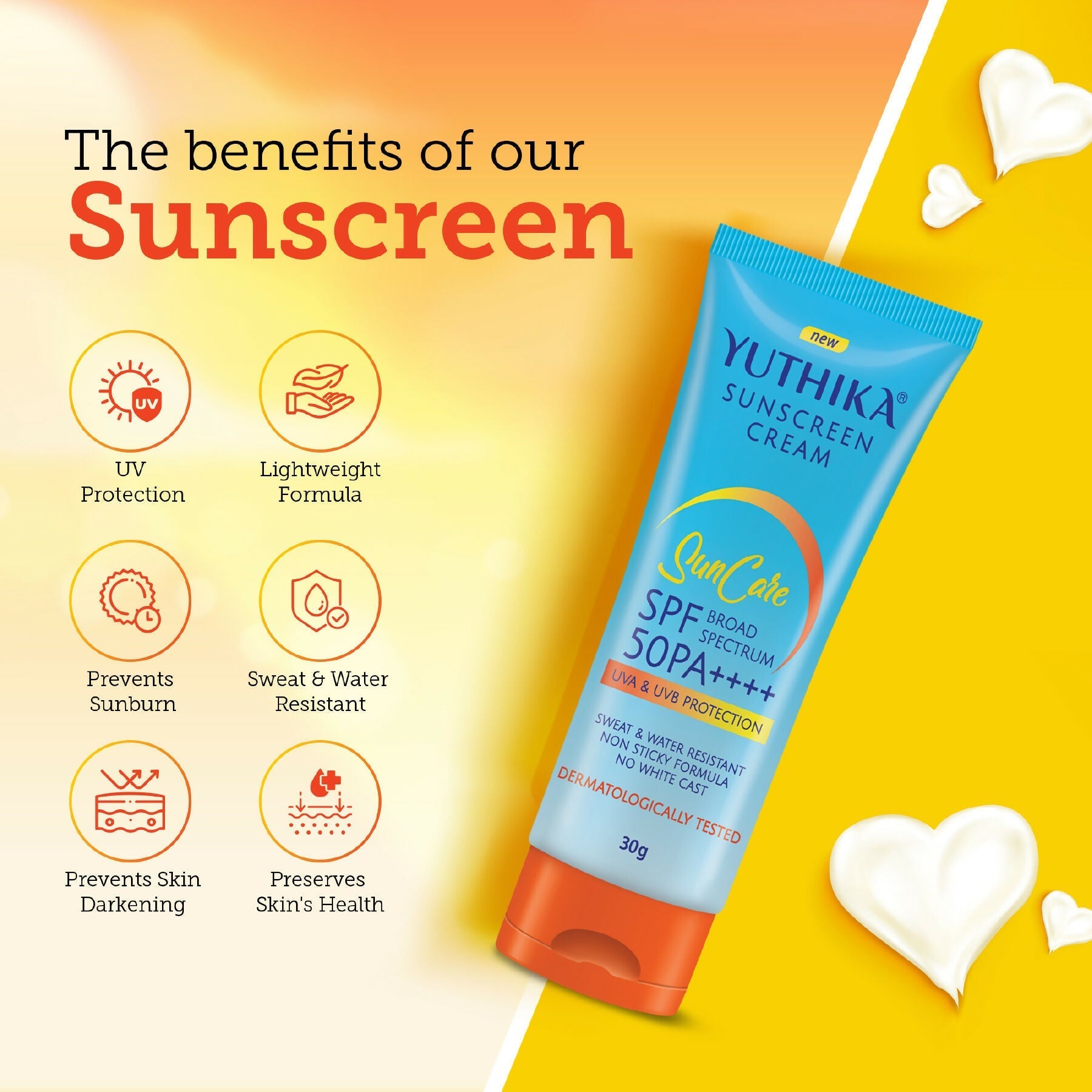 Yuthika Sunscreen Lotion SPF 50 PA+++  Grab2Buy Yuthika Grab2Buy