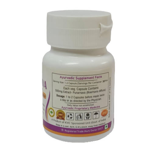 Deep Ayurveda Punarnava 500mg Veg Capsules - Grab2buy