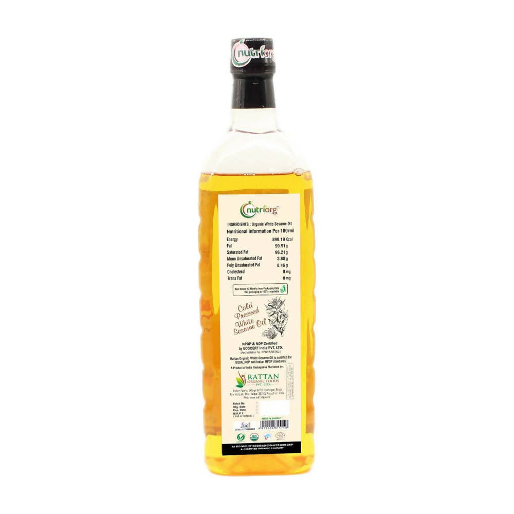 Nutriorg Organic White Sesame Oil - Grab2buy