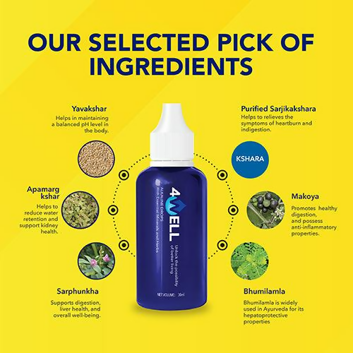 Herbs & Hills 4Well Alkaline Drops 