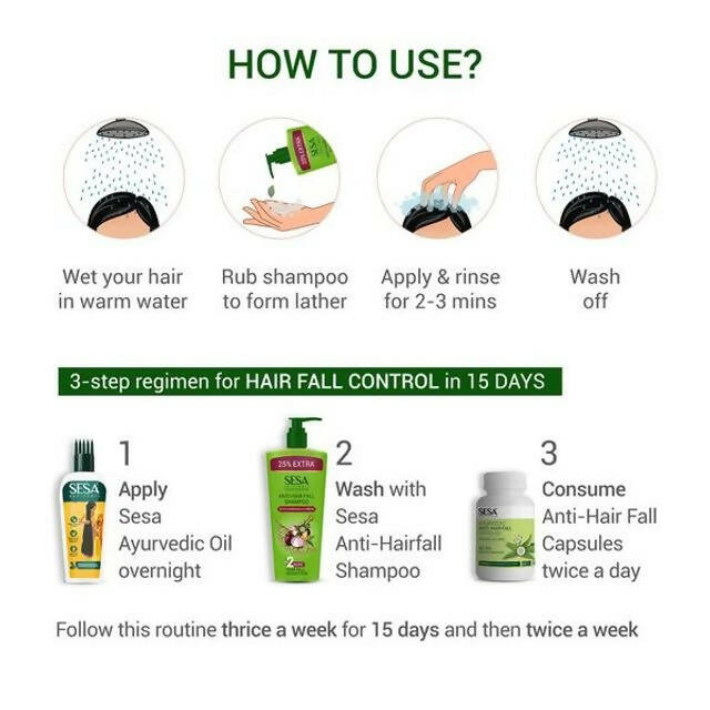 Sesa Ayurvedic Anti-Hair Fall Onion Shampoo - Grab2buy