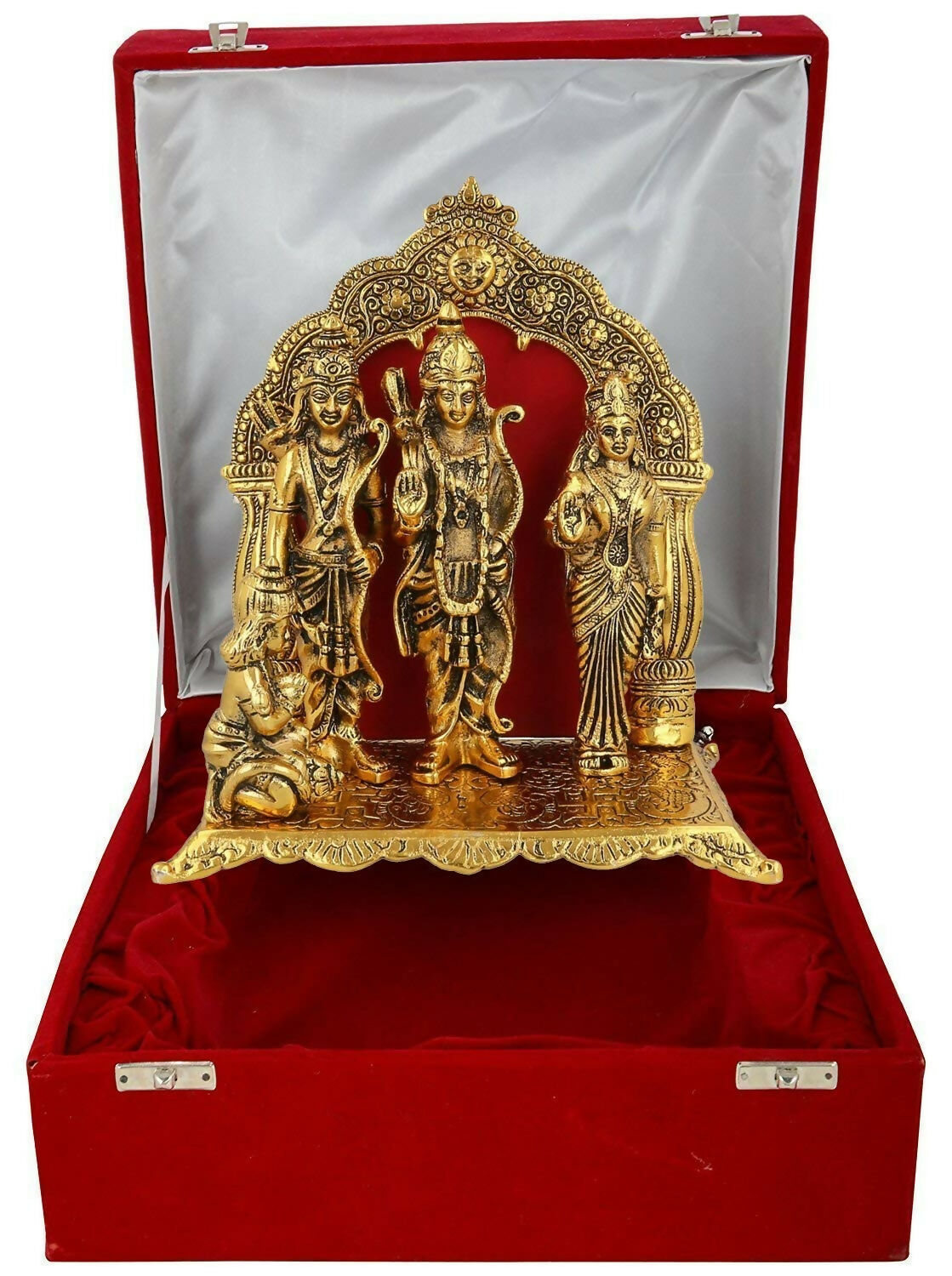 Lavanaya Brands - Gold-Polished Ram Darbar Murti 