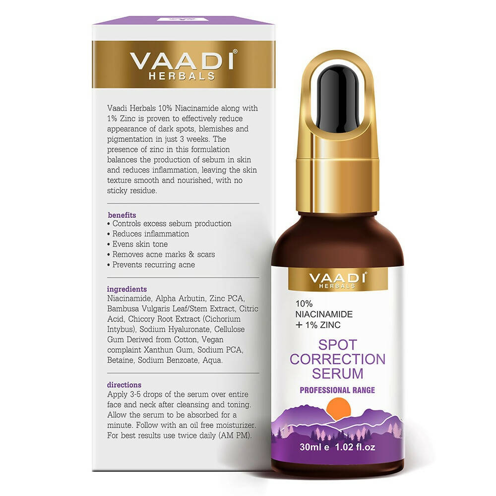 Vaadi Herbals Spot Correction Serum With 10 % Niacinamide & 1% Zinc  Grab2Buy Vaadi Herbals Grab2Buy
