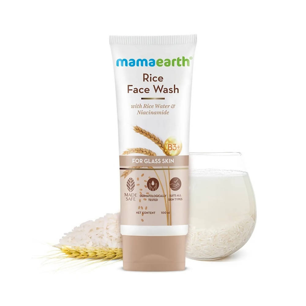 Mamaearth Rice Face Wash With Rice Water & Niacinamide - Grab2buy