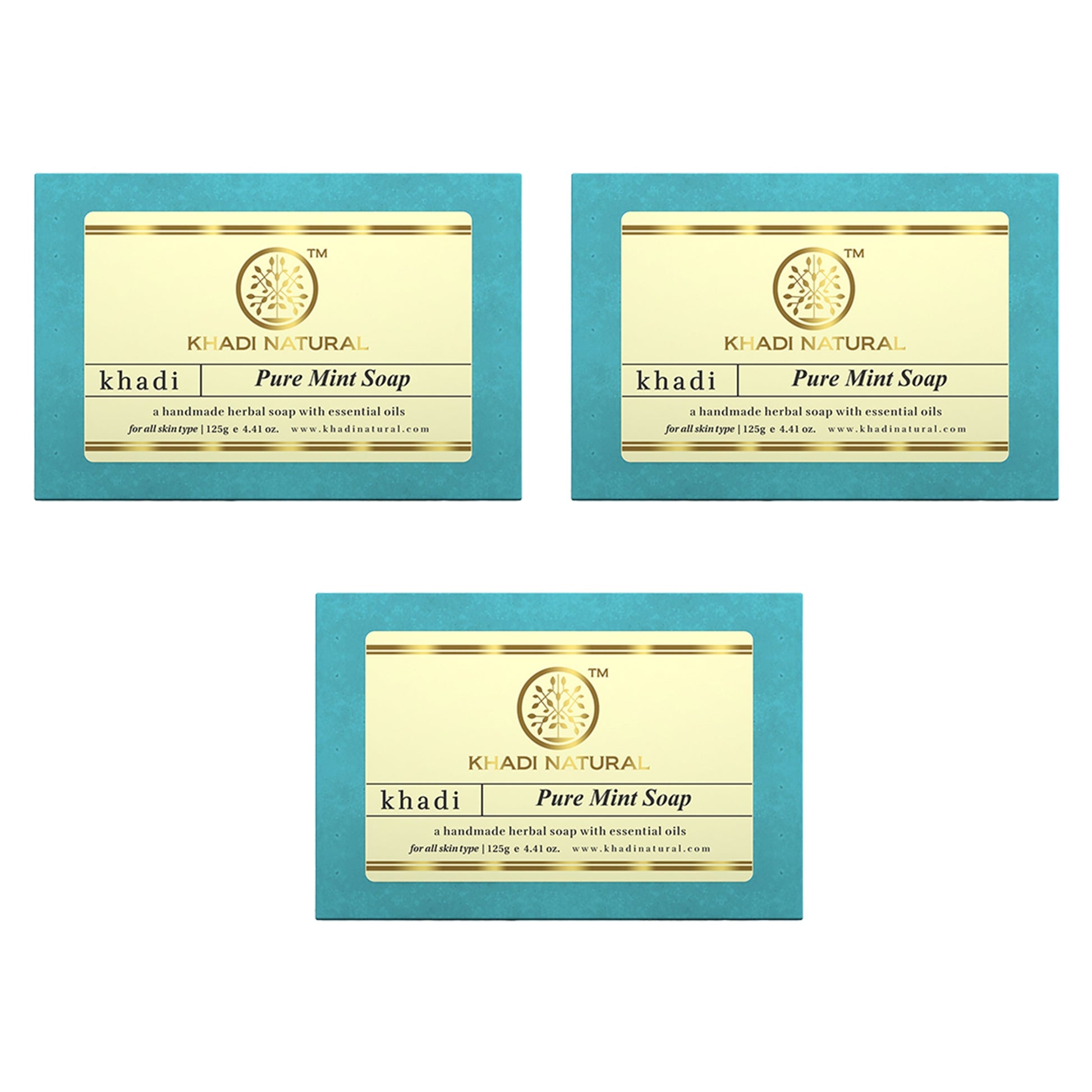 Khadi Natural Pure Mint Soap 125gm 