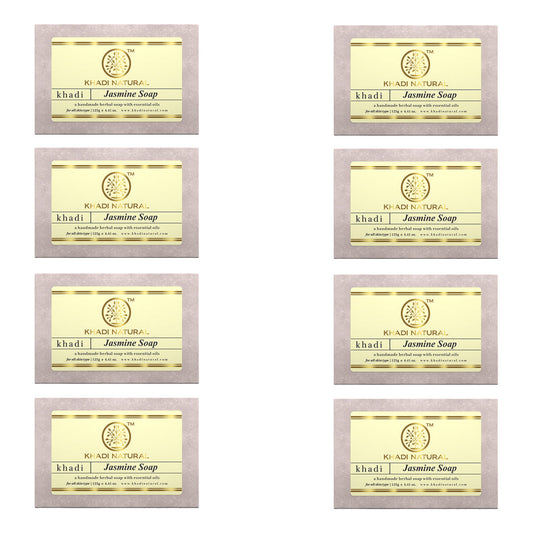 Khadi Natural Herbal Jasmine Soap Combo Pack Of 8 – 125gm Each