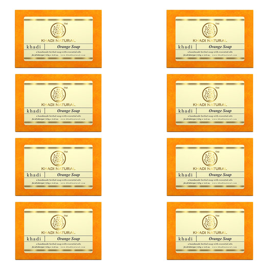 Khadi Natural Orange Soap Combo Pack Of 8 – 125gm Each