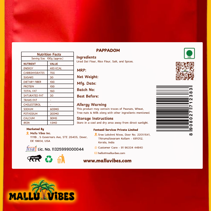 Mallu Vibes Pappadom 
