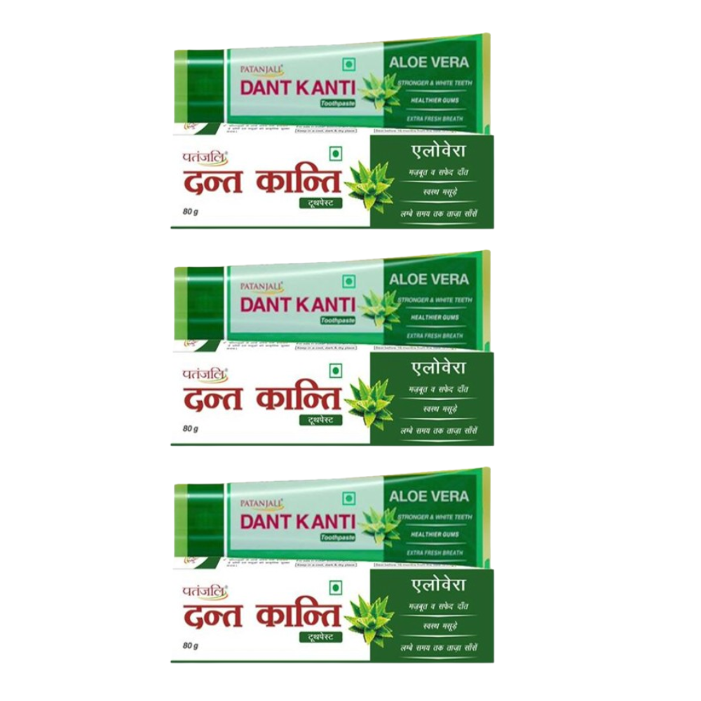 Patanjali Dant Kanti Aloevera Gel Tooth Paste (80 GM) 