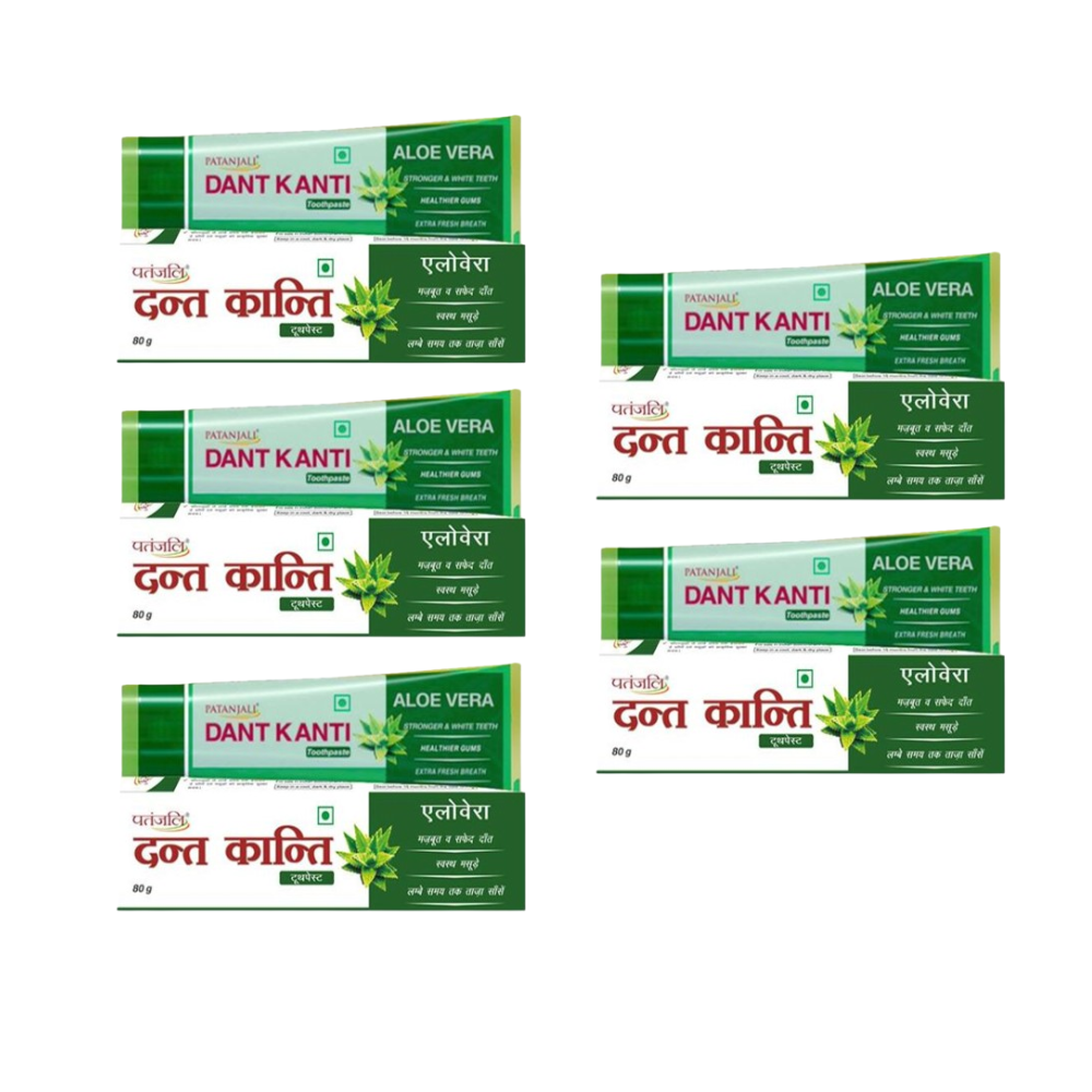 Patanjali Dant Kanti Aloevera Gel Tooth Paste (80 GM) 