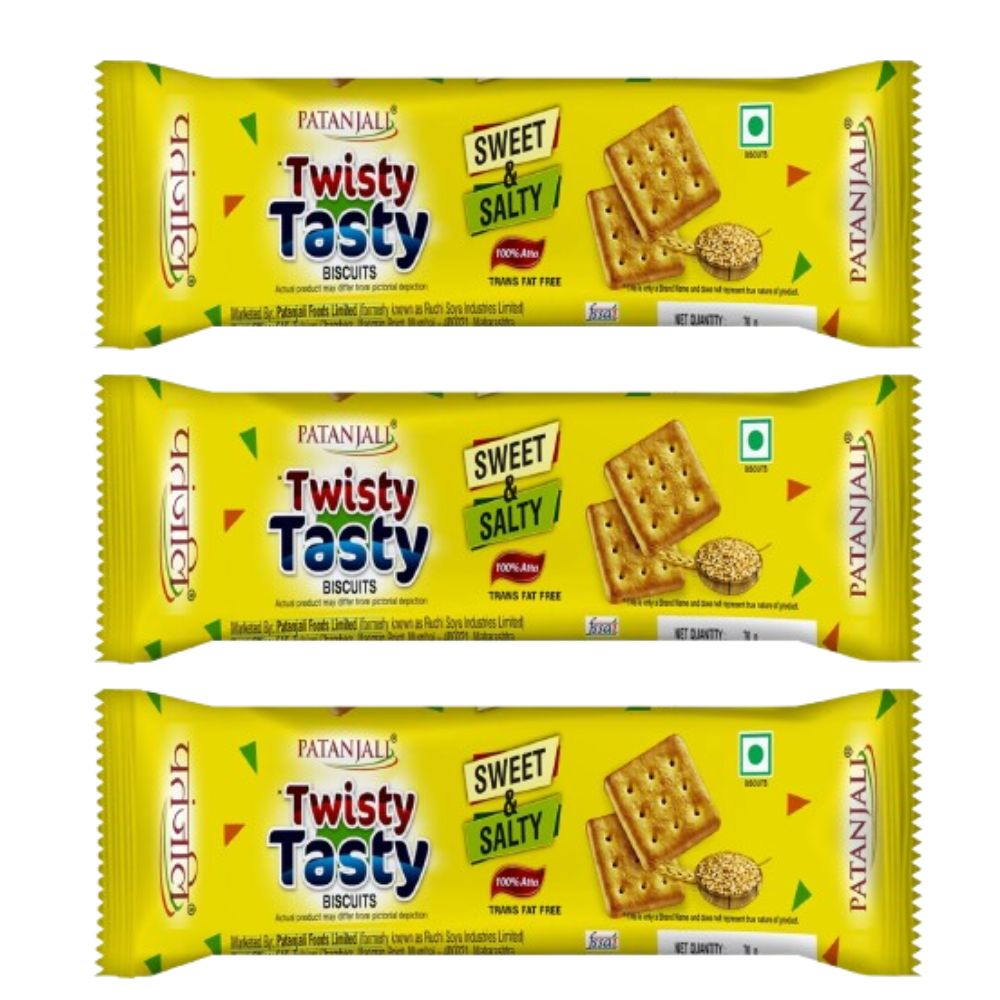 Patanjali Twisty Tasty Biscuits 
