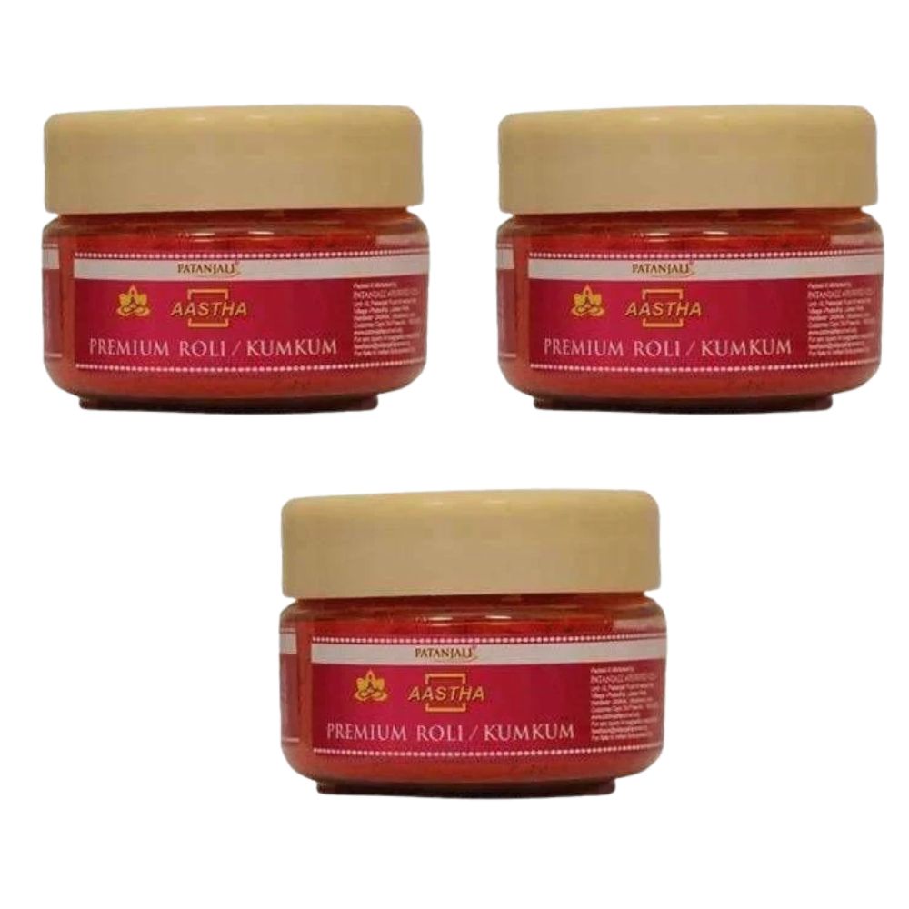 Patanjali Aastha Premium Roli / Kumkum (25 gm) 