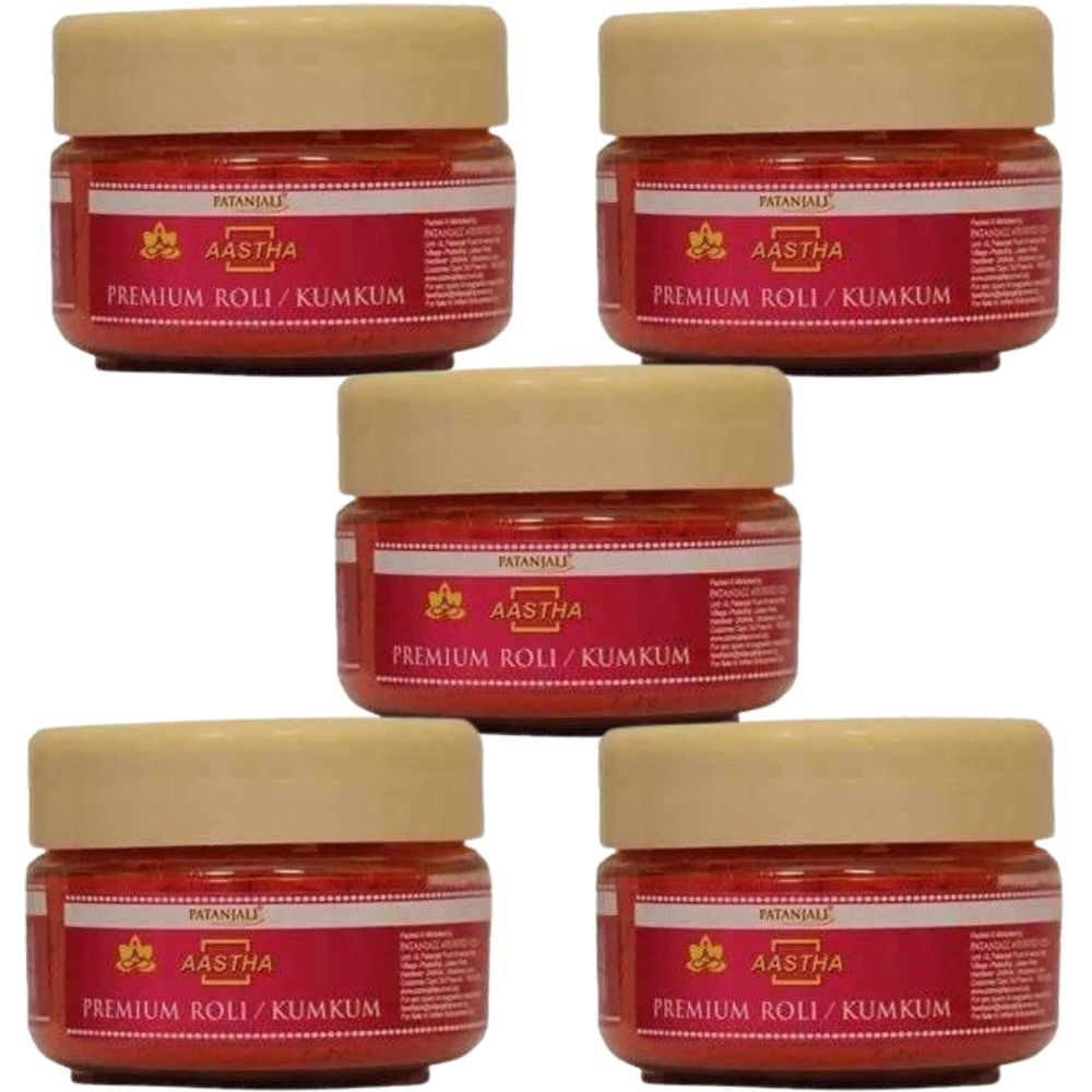 Patanjali Aastha Premium Roli / Kumkum (25 gm) 