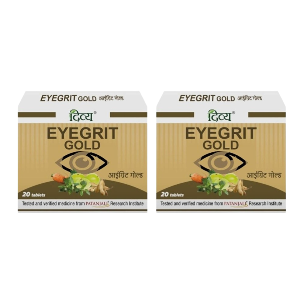 Patanjali Divya Eyegrit Gold Tablets – Ayurvedic Eye Nutrition & Vision Support 