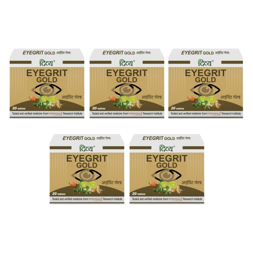 Patanjali Divya Eyegrit Gold Tablets – Ayurvedic Eye Nutrition & Vision Support 