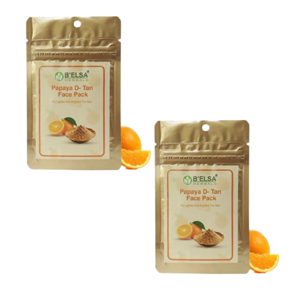 Belsa Herbals Organic Lighten And Brighten Orange Face Pack 