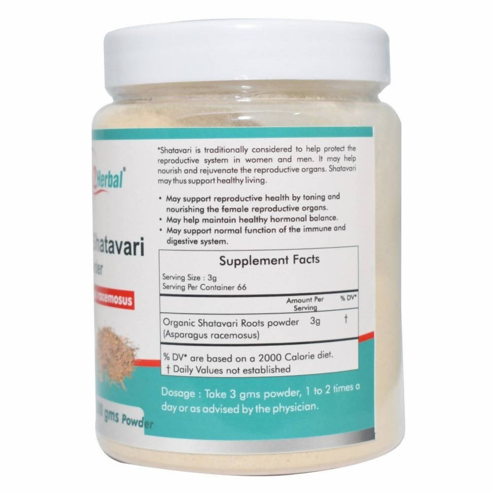 Way2herbal Organic Shatavari Powder 