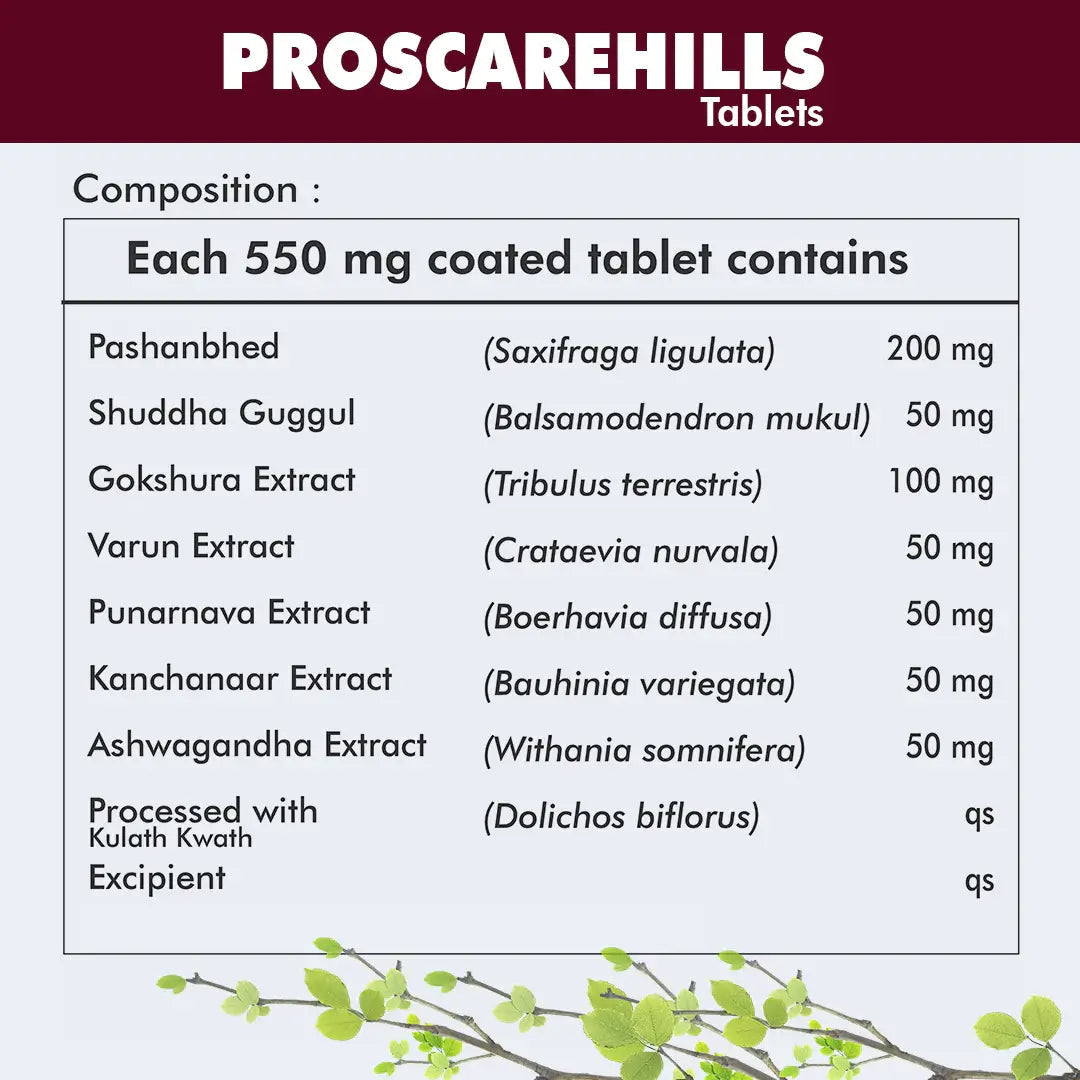 Herbal Hills Ayurveda Proscarehills Tablets 