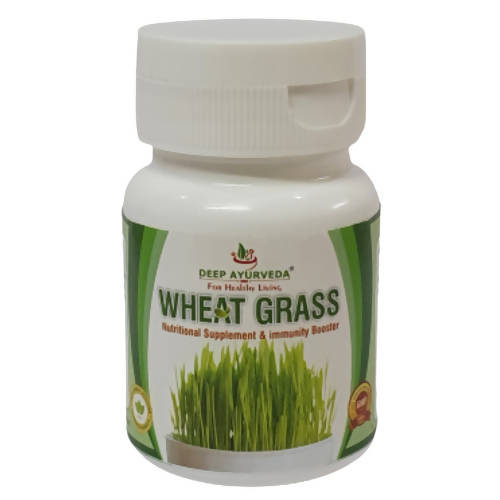 Deep Ayurveda Wheat Grass 500mg Veg Capsules - Grab2buy