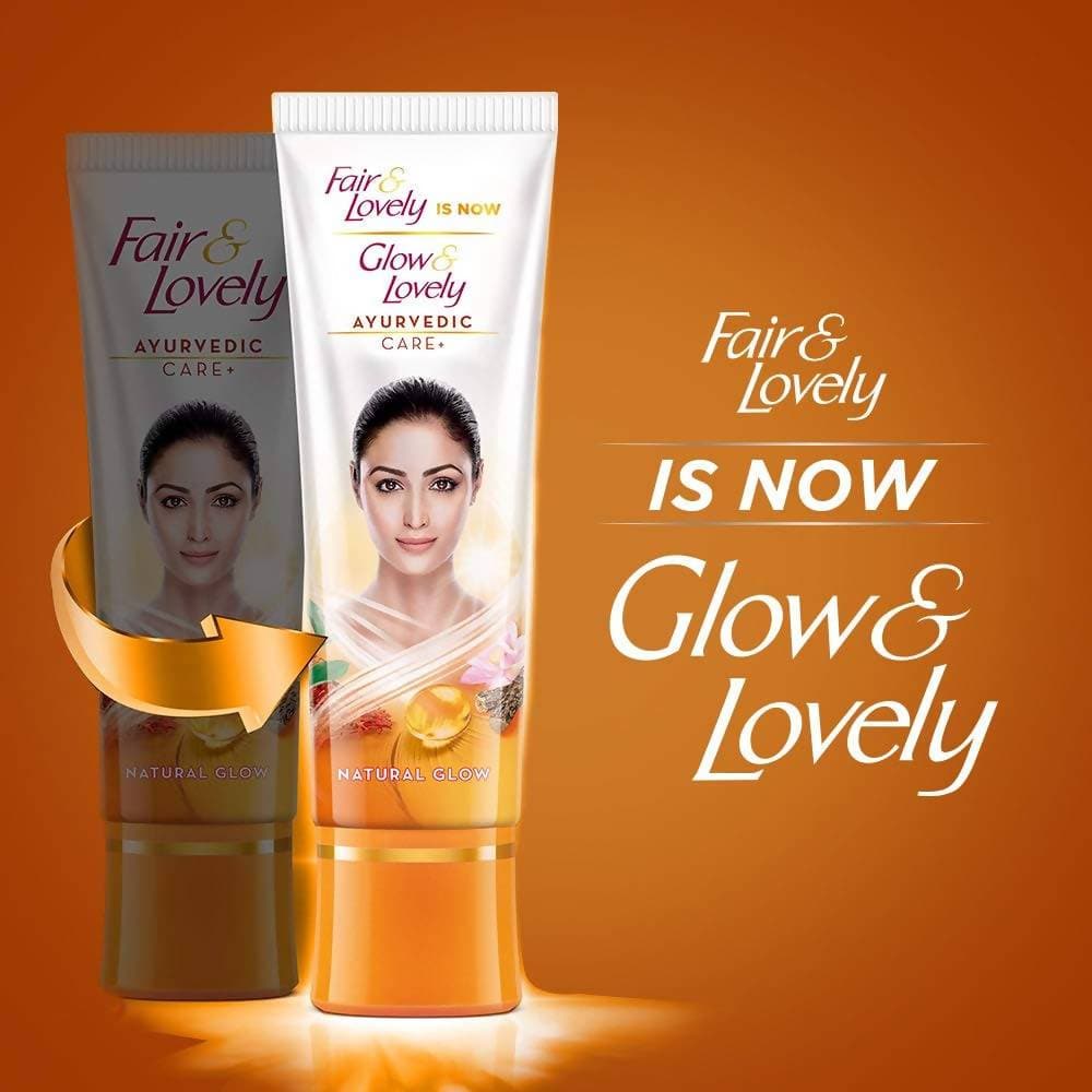 Fair & Lovely Is Now Glow & Lovely Ayurvedic Care Face Cream
