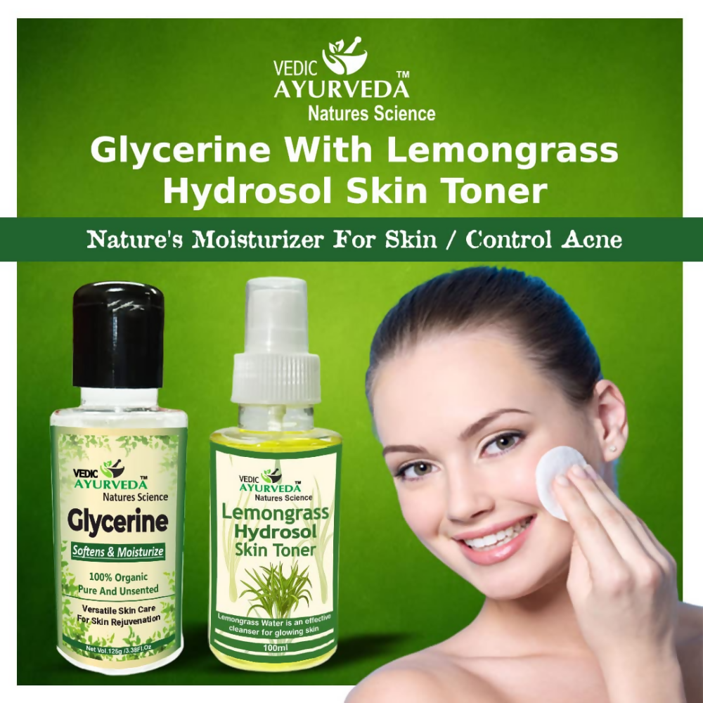 VedicAyurveda Glycerine With Lemongrass Hydrosol Skin Toner  Grab2Buy VedicAyurveda Grab2Buy