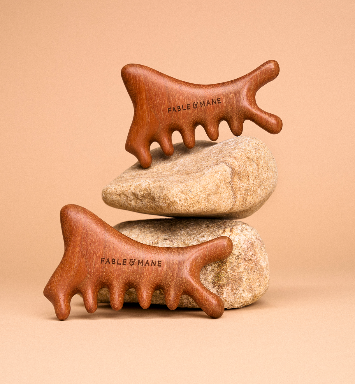 Wooden Scalp Gua Sha 