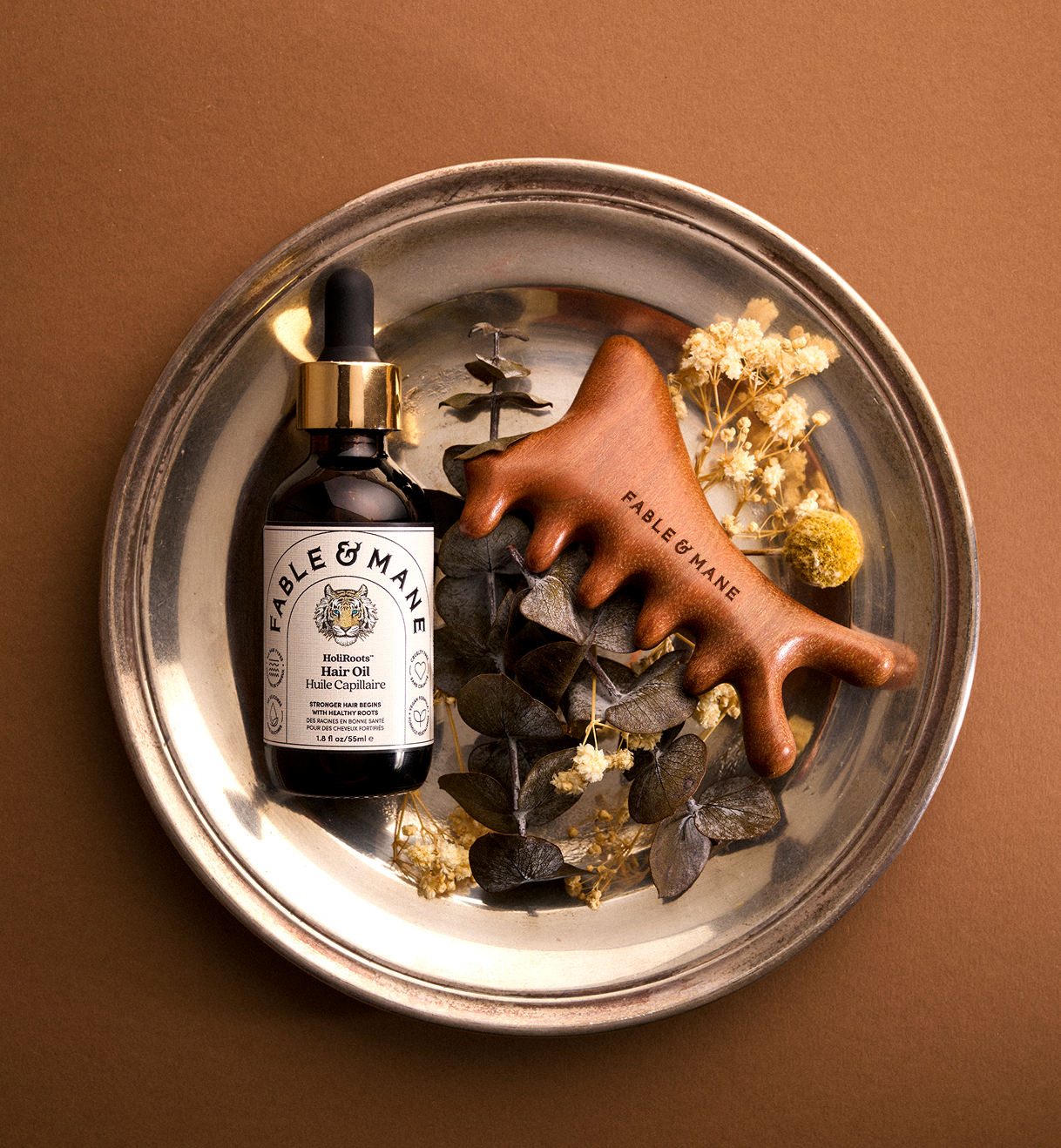 Wooden Scalp Gua Sha 