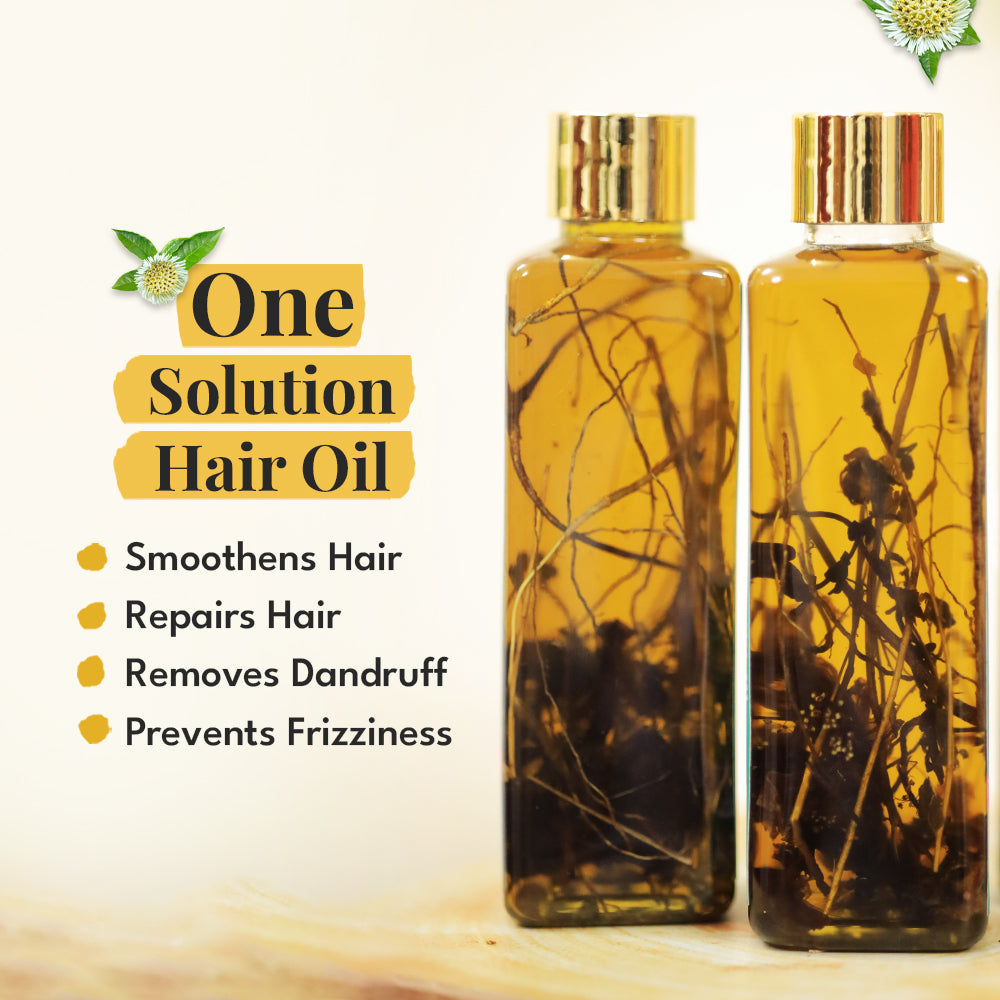 Veda Ayurvedic Cold Pressed Hair Oil - Ayurvedic Jadi Butis Infused Oil  Grab2Buy Veda Grab2Buy