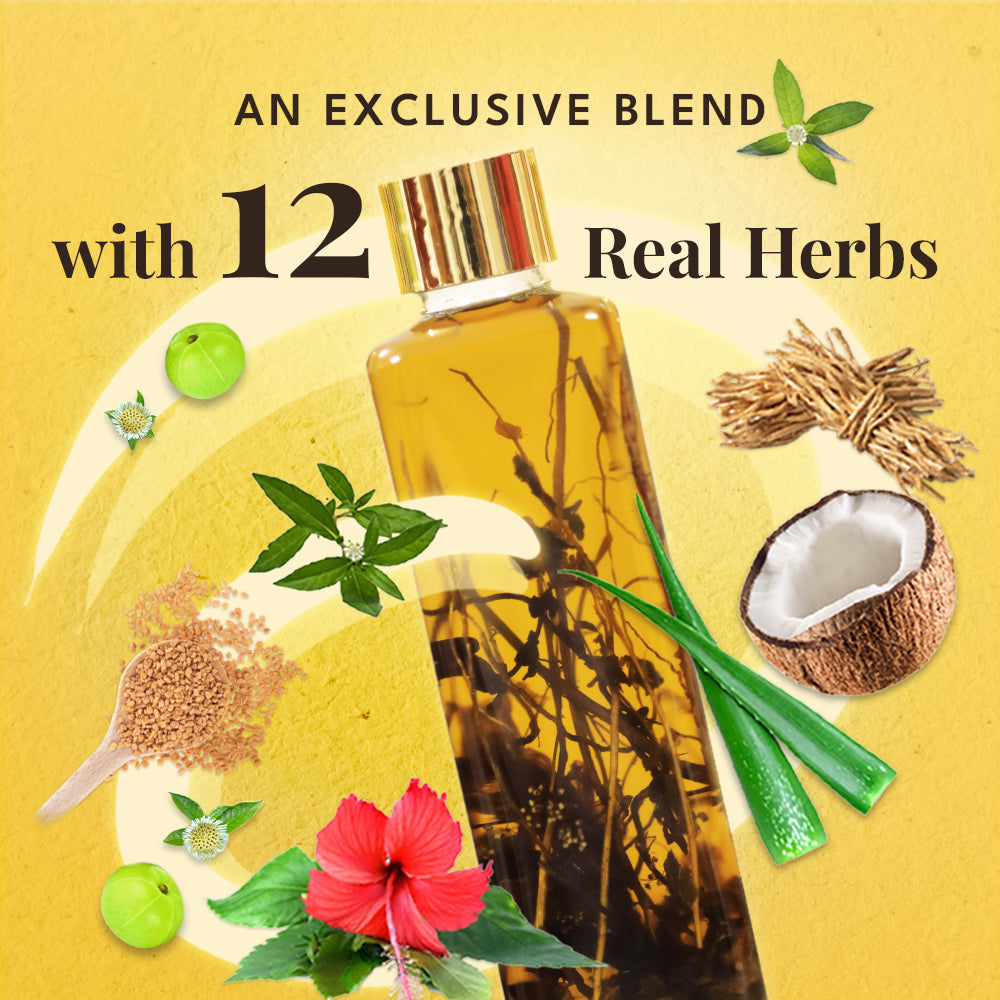 Veda Ayurvedic Cold Pressed Hair Oil - Ayurvedic Jadi Butis Infused Oil  Grab2Buy Veda Grab2Buy