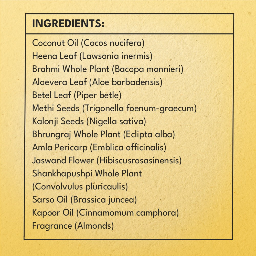 Veda Ayurvedic Cold Pressed Hair Oil - Ayurvedic Jadi Butis Infused Oil  Grab2Buy Veda Grab2Buy