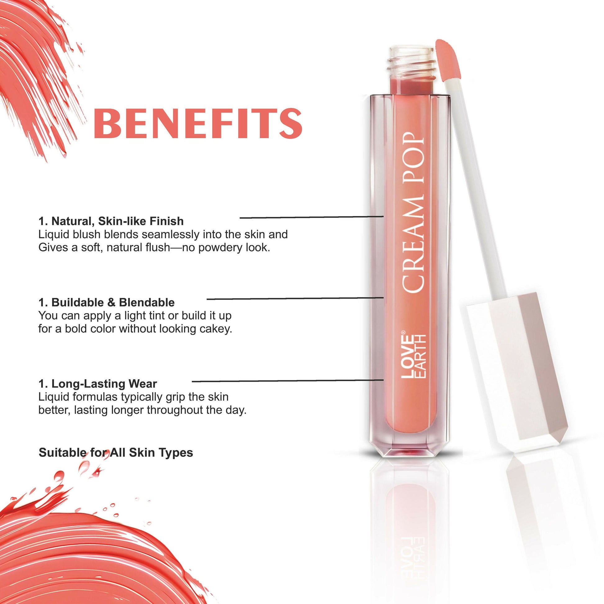 Love Earth Cream Pop Blush - Zinnia
