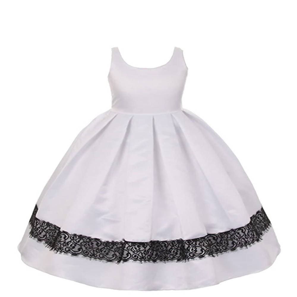 Asmaani Baby Girl's Off-White Colour Satin A-Line Maxi Full Length Dress (AS-DRESS_22154) - Grab2buy