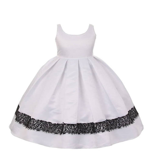 Asmaani Baby Girl's Off-White Colour Satin A-Line Maxi Full Length Dress (AS-DRESS_22154) - Grab2buy