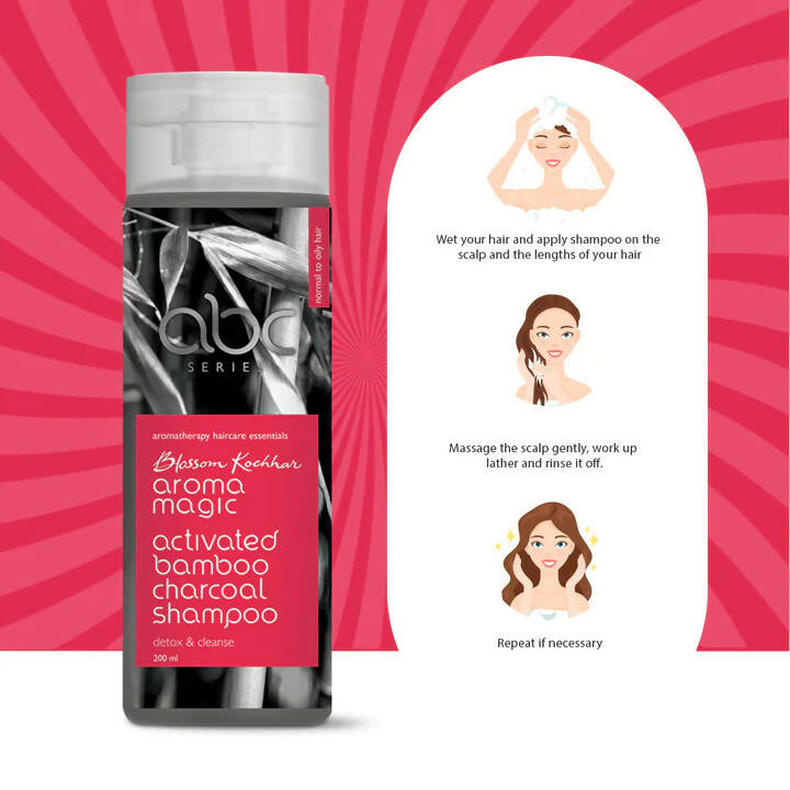 Blossom Kochhar Aroma Magic Activated Bamboo Charcoal Shampoo - Grab2buy