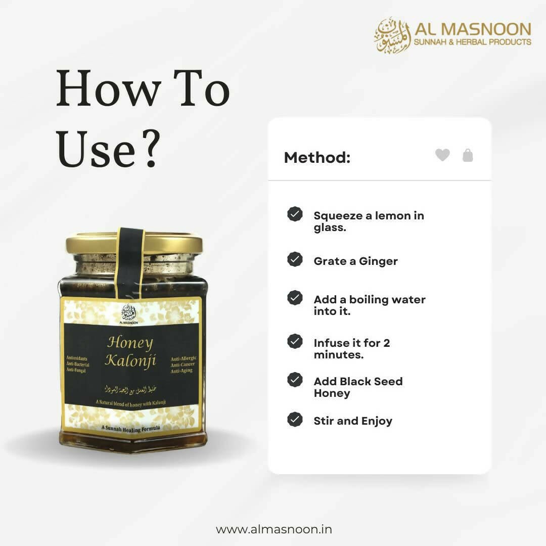 Al Masnoon Honey Kalonji 