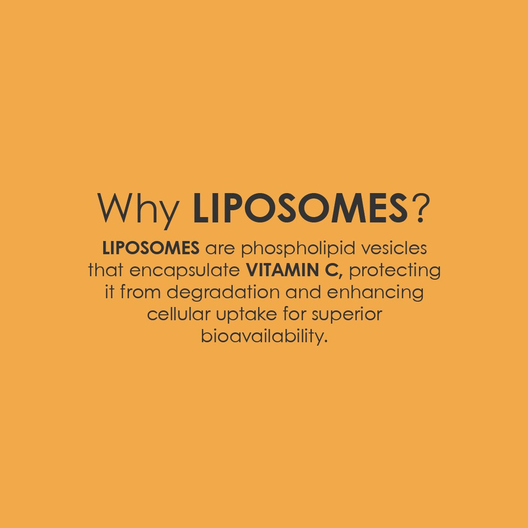 GATACA Liposomal Vitamin C Capsules for High Bioavailability| Immunity, Better Skin & Iron Absorption 