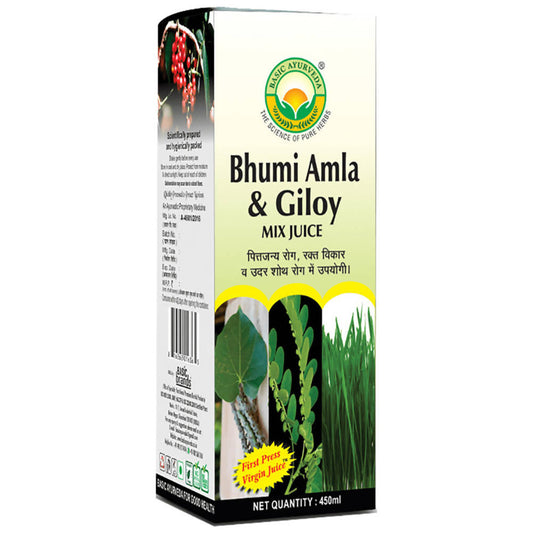 Basic Ayurveda Bhumi Amla & Giloy Mix Juice  Grab2Buy Basic Ayurveda Grab2Buy