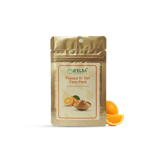 Belsa Herbals Organic Lighten And Brighten Orange Face Pack 