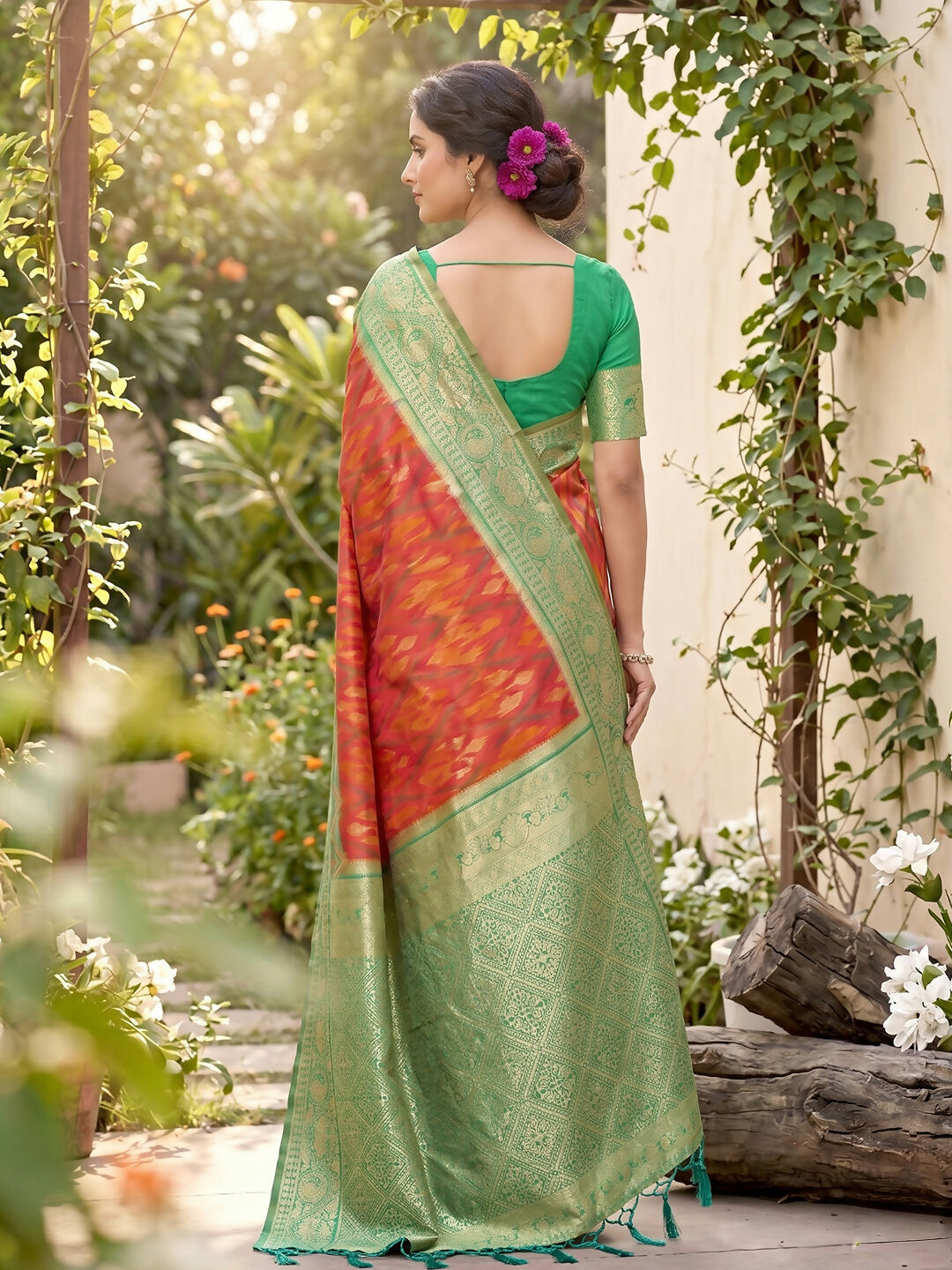 Shree Shyam Fashion Mustard Soft Silk Saree