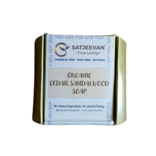 Satjeevan Organic Cedar Sandalwood Soap - Grab2buy