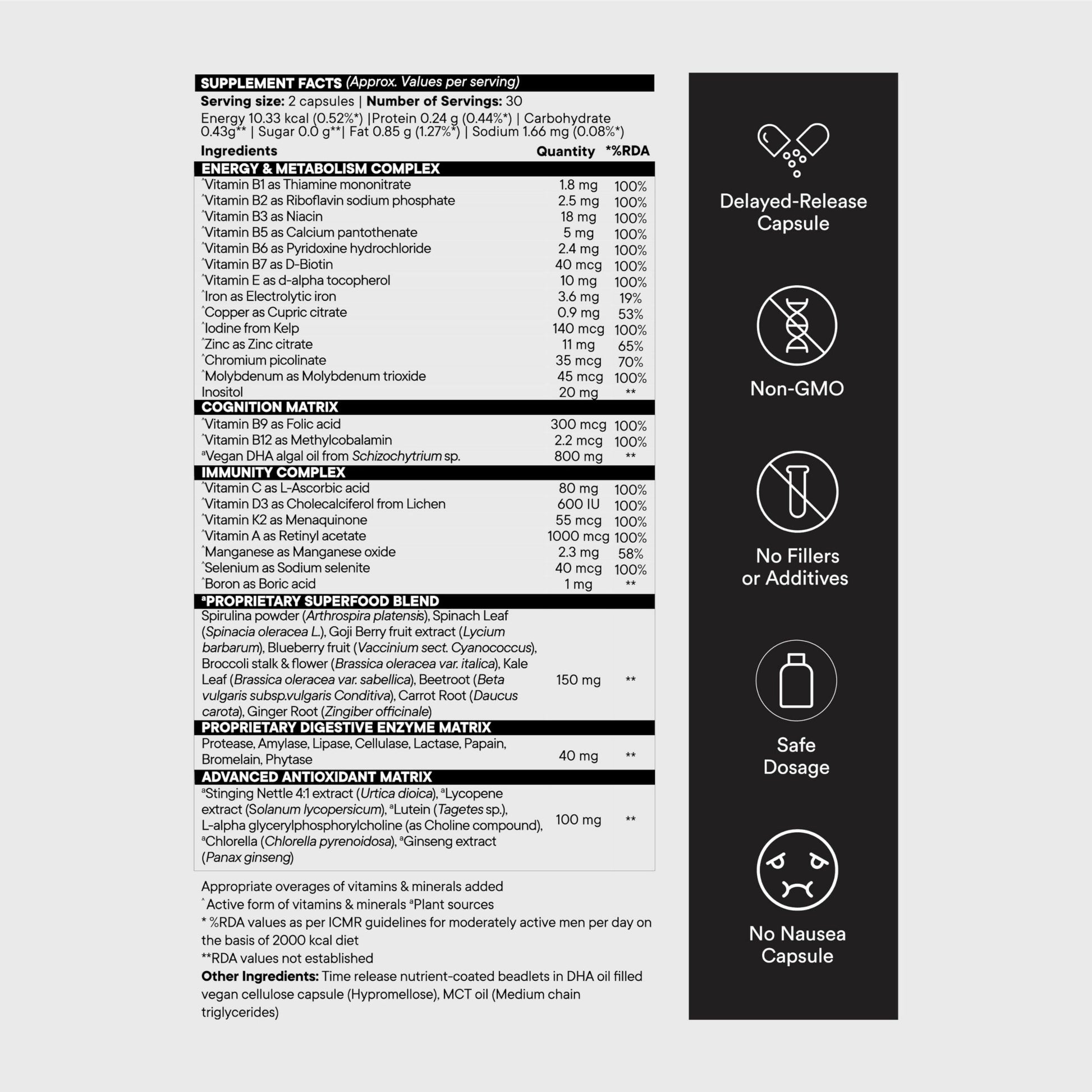 Wellbeing Nutrition Slow Multi + Omega for Him Capsules - Grab2buy