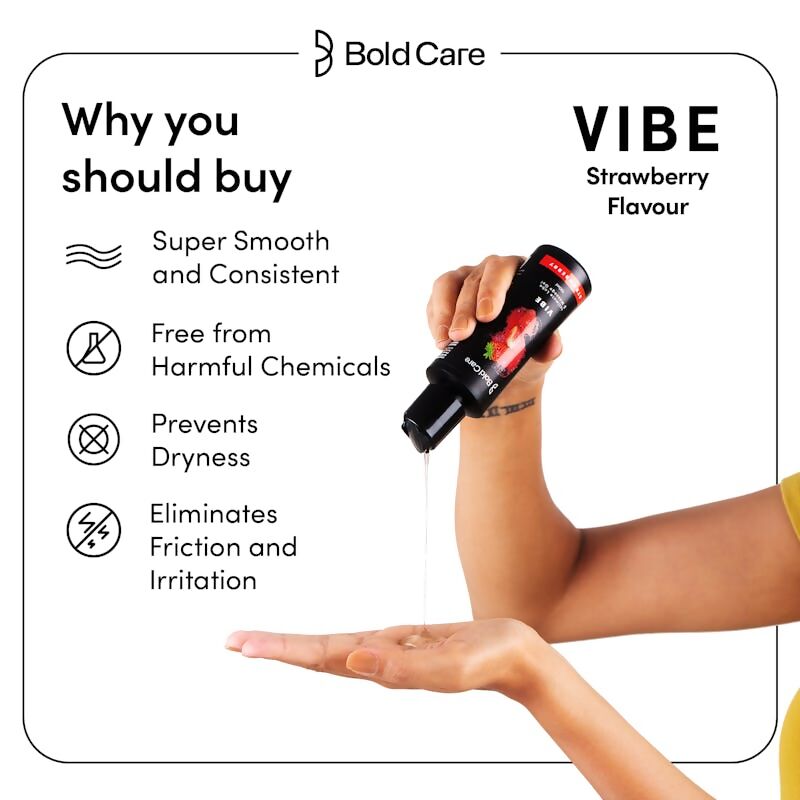 Bold Care Vibe Strawberry Flavor Massage Gel 